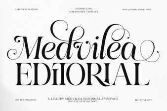 Medvilea Font for Editorial Layouts & Design